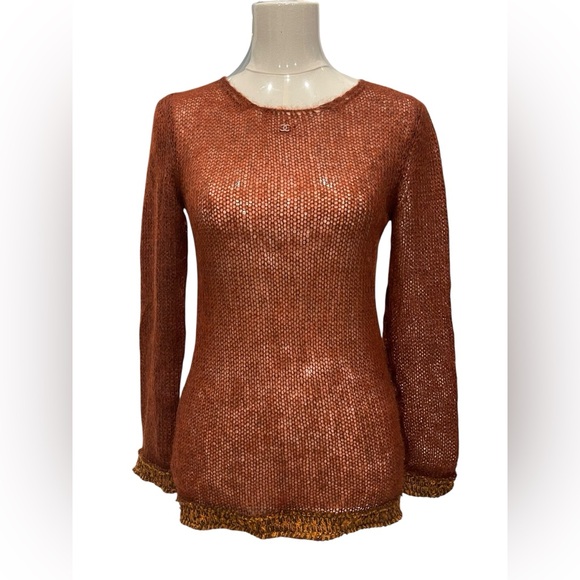 CHANEL Sweaters - CHANEL Vintage F/W 1998 Mohair Knitted Jumper Size:34